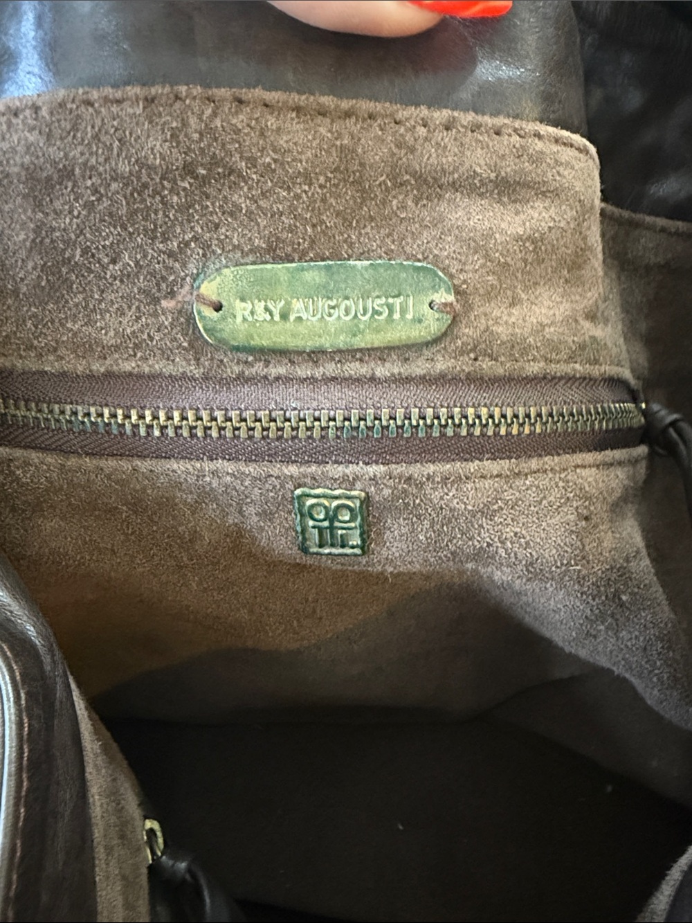 Vintage Snakeskin Leather Shoulder Bag by R&Y Augousti - Picture 7 of 13